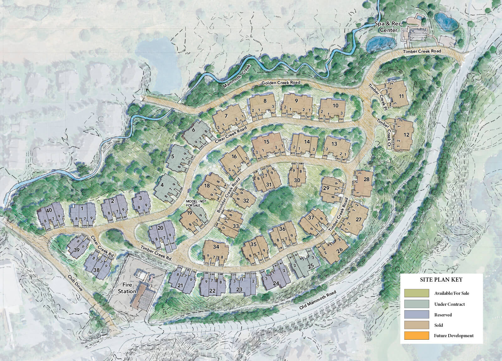 Vista Waikoloa Property Map Plan 1B | Creekhouse At Snowcreek Resort